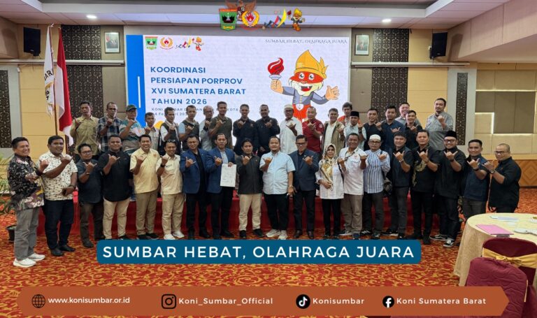 KONI Sumbar Susun Roadmap Pembinaan Atlet, Target 10 Besar PON 2028