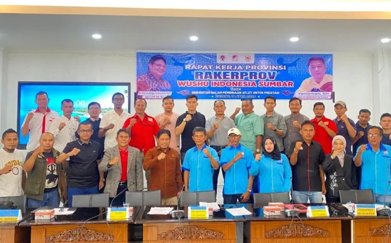 KONI Sumbar: Rakerprov Wushu Indonesia Sumbar Perkuat Sinergi Pembinaan Menuju Prestasi dan Porprov 2026