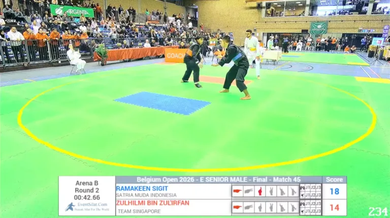 Atlet Silat Sumbar Sabet 1 Emas, 1 Perak, 1 Perunggu di Harimau Belgium International Championship 2026 Belgia