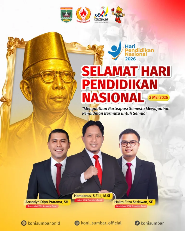 Hardiknas dan Olahraga: KONI Sumbar Dorong Pendidikan Berbasis Prestasi dan Karakter